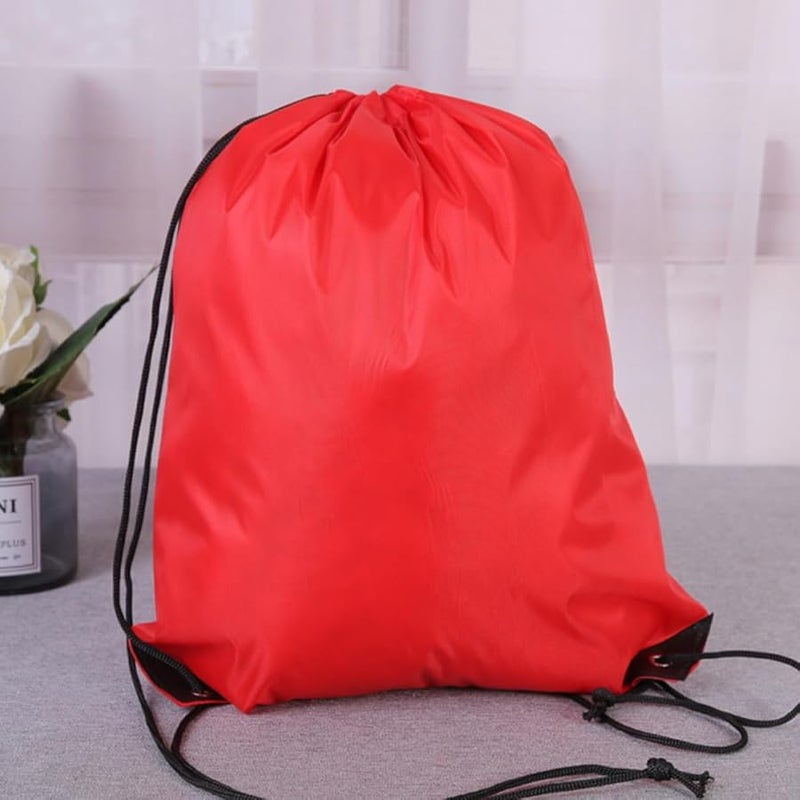 3Pcs Waterproof Drawstring Bag Set Lightweight Travel Gym Sports Pouch Random Color - Image 5